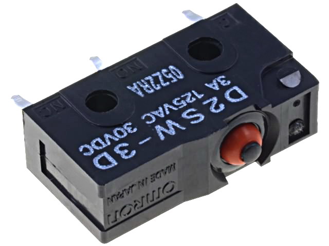Microintrerupator SPDT; 3A/125VAC; ON-(ON); D2SW-3D OMRON