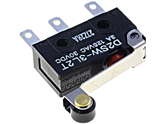 Microintrerupator SPDT; 3A/125VAC; ON-(ON), D2SW-3L2T, OMRON