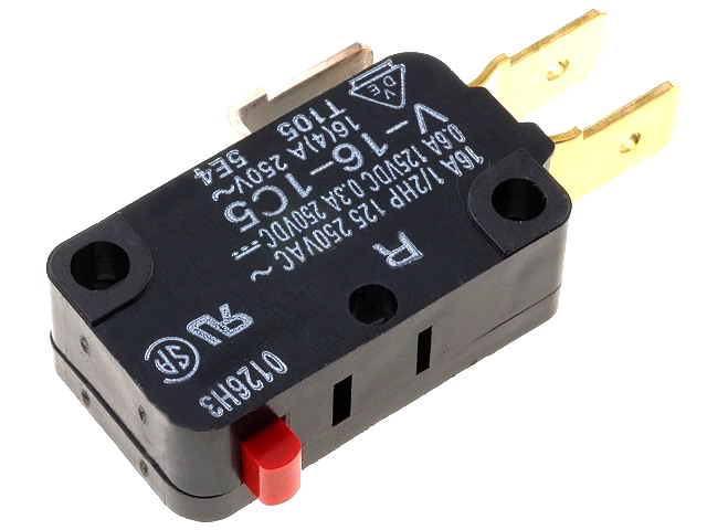 Microintrerupator SPDT; 16A, 250VAC, V-16-1C5, OMRON