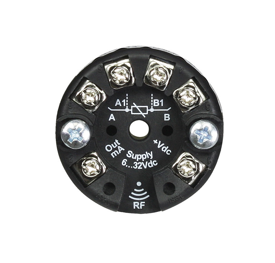 Traductor temperatura, PT100, NI100, TCJ, TCK, TCR, TCS, la 4-20mA, programabil prin NFC, 2000.35.015, PIXSYS