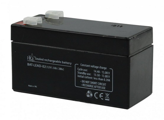 Acumulator 12V, etans, 1.3Ah, ACCU-12V/1.3AH