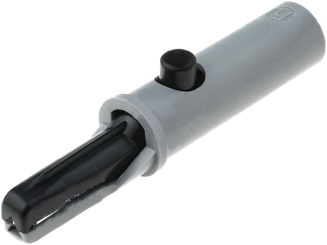 Crocodil izolat; 6A; 60VDC; neagru, 4mm, AK10SW