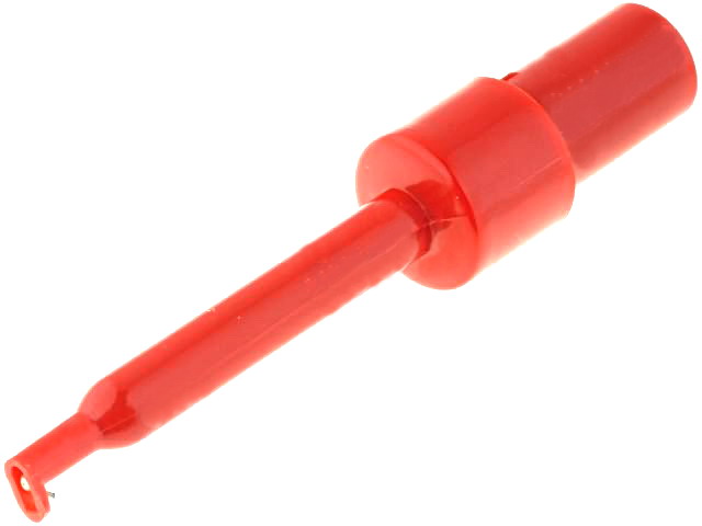 Clips rosu, de masurare, 3A; 60V, R8-H16E-R