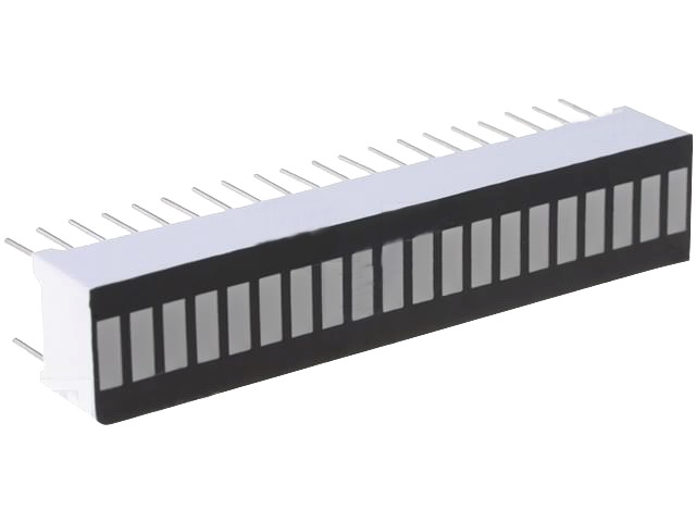 Bargraph cu LED-URI, 20 segmente, galben, LN-BP020Y