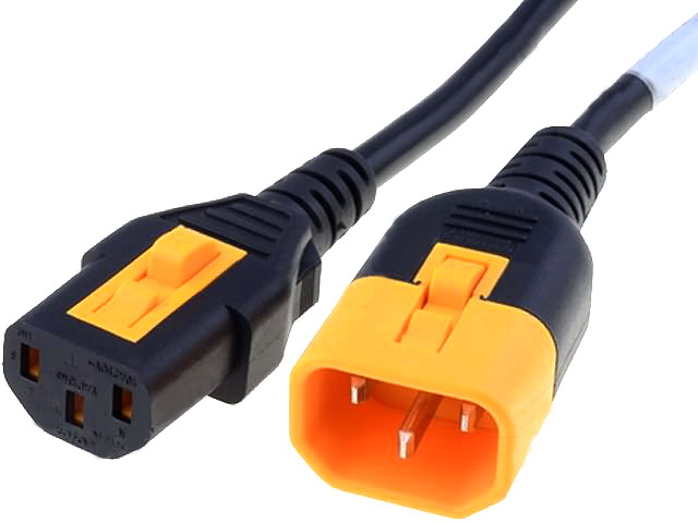 Cablu IEC C13 mamă, IEC C14 tată; 1,5m; 10A, negru, 6051.2067