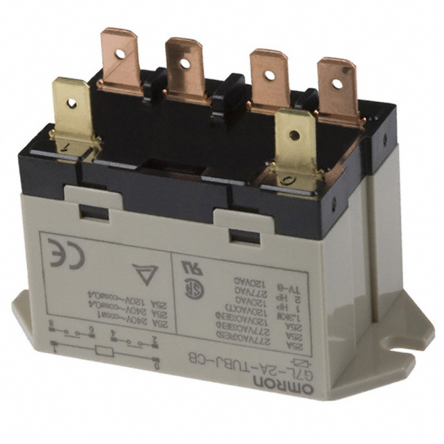 Releu 12VDC, DPNO, 25A, papuc, G7L-2A-TUBJ-CB-12, OMRON