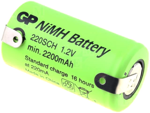 Acumulator NIMH, 1.2V, SubC, 2.2Ah, ACCU-SC/2200-GP