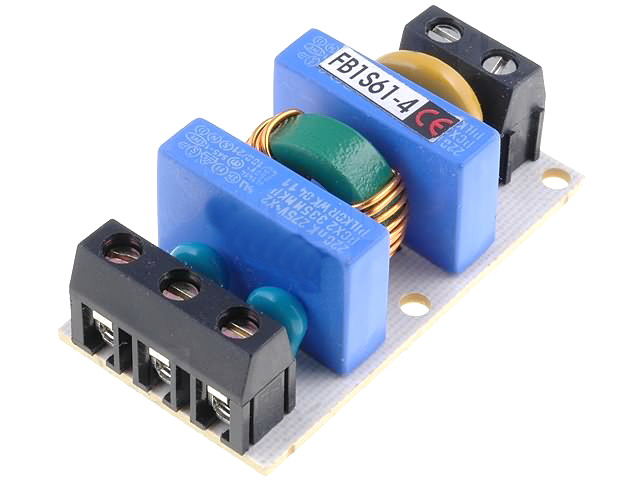 Filtru de retea, 250V, 4A, FB1S61-4