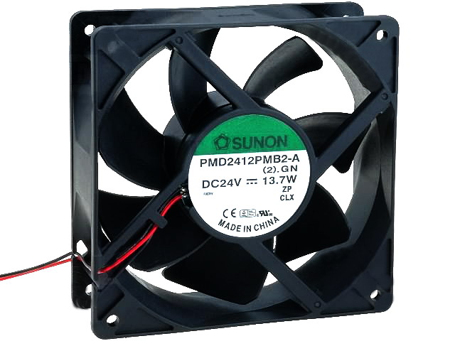 Ventilator 24VDC, 120x120x38mm, 2 fire, PMD2412PMB2A, Sunon