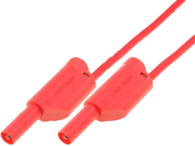 Cablu test banana-banana, 32A, 1.5m, 1000V, VSFK60002515-RT SCHUTZINGER