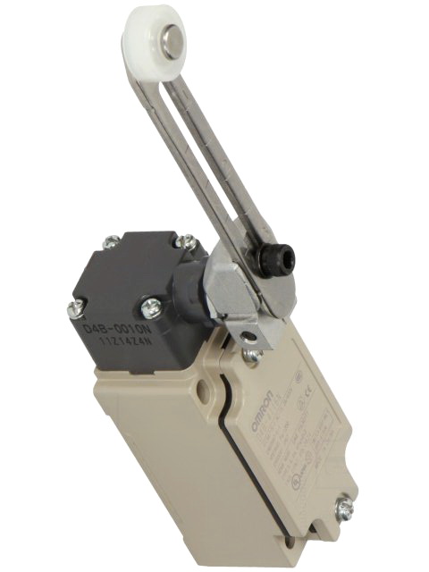 Limitator cursa cu maneta reglabila, rola plastic Ø19mm, D4B-4116N, OMRON