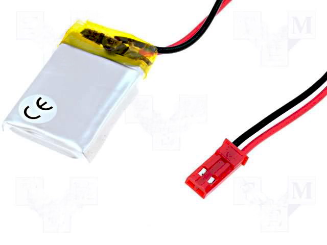Acumulator 3.7V, Li-Po; 250mAh, 30x20x3mm, ACCU-LP502030/CL