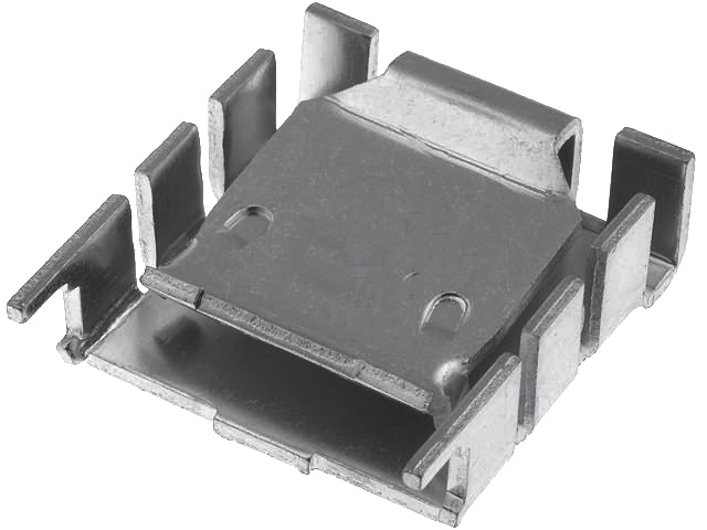 Radiator aluminiu, TO218, TO220, TO3P, IGBT, 25.4x25x8.3mm, FK224MI2201