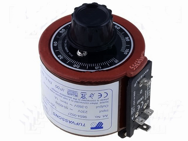 Autotransformator variabil, 0-260VAC, 1A, 260W, OIEA1, BREVE TUFVASSONS