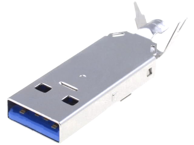 Mufă; USB A; pentru lipire, USBA-W3.0