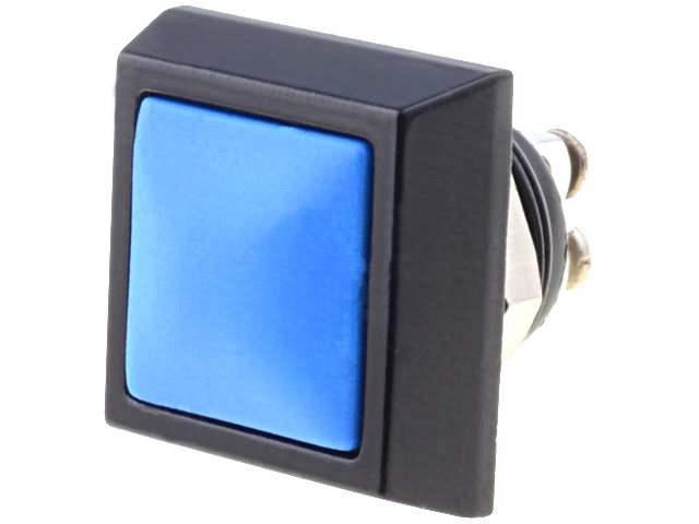 Întrerupător anti-vandal, 2A, OFF-(ON), SPST-NO, orificiu montare Ø12mm, V12S-10B-A