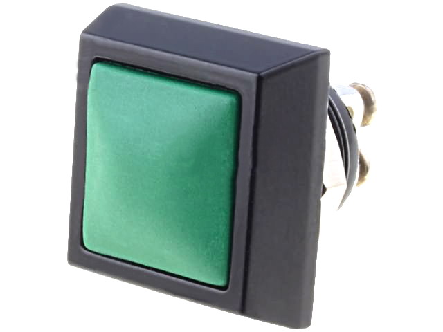 Întrerupător anti-vandal, OFF-(ON), SPST-NO, orificiu montare Ø12mm, 2A/36VDC V12S-10G-A