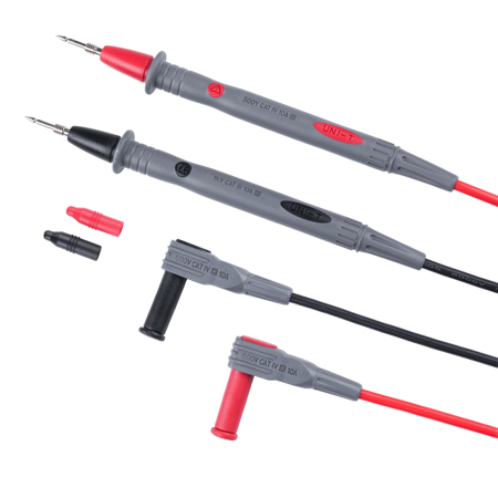 Set cabluri de test multimetru, silicon, banana 4mm, 0.7m, 10A, PPOM-102