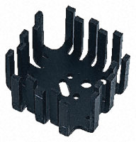 Radiator AL, TO3, 45x45x25.4mm, FK201SACB, FISCHER