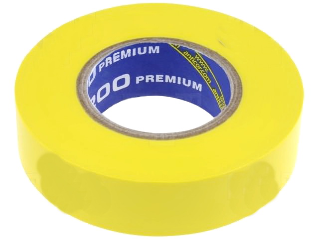 Banda izolatoare, cauciuc sintetic, galben, folie, PVC, 18m, 8kV, 105C, autoextintie, ANC-200P-19-18YL