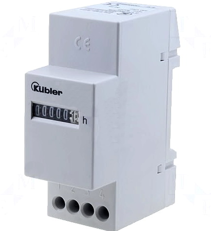 Contor timp mecanic orar, de sina, 99999,99h, 230VAC, SH17-230VAC, KUBLER