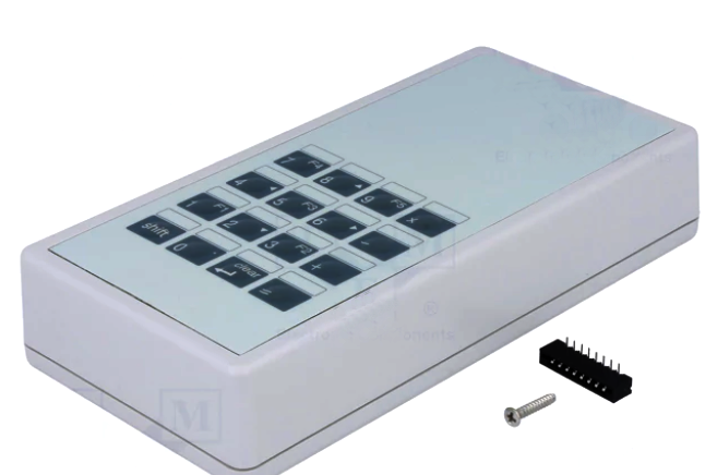 Cutie plastic, cu tastatura, 170x85x35mm, HM-1599ESGY-K