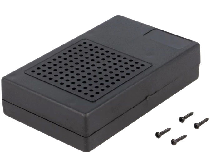 Cutie plastic, 118x73x29mm, neagra, KM-33