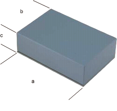 Cutie plastic turnare, 41x31x13mm, ABS-7B