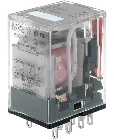 Releu 110VAC, 5A, 4DPDT, MY4-110/120AC, OMRON