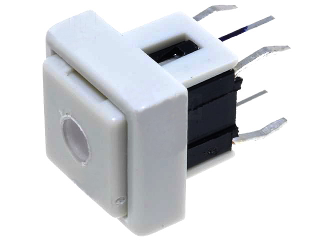 Push buton, monostabil, patrat led, rosu verde, 7.5x7.5mm, PB6141FL-13