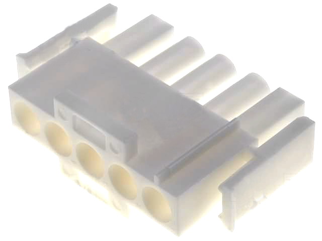 Mufa 5 pini; cablu-cablu; tata/mama, pas 6.35mm, MATE-N-LOK, MNL-350809-1