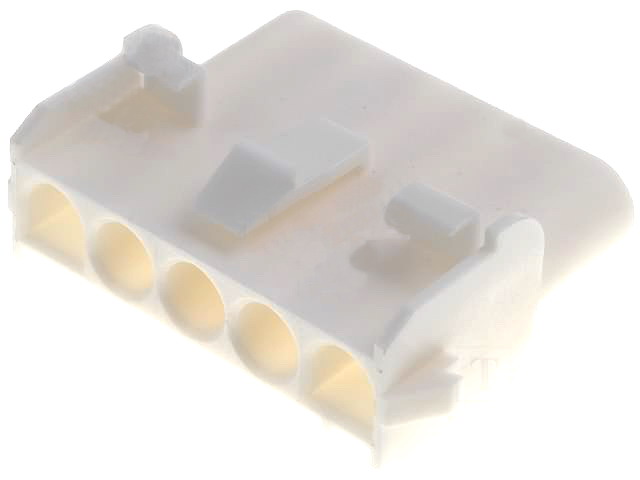 Mufa soclu 5 pini; cablu-cablu; tata/mama, MATE-N-LOK,  pas 6.35mm, 350810-1