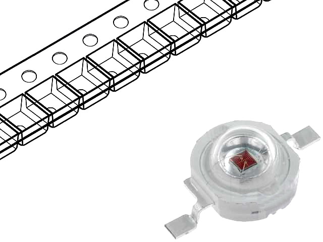 Led emitator infrarosu, putere 1.2W, OSR9XAE1E1E
