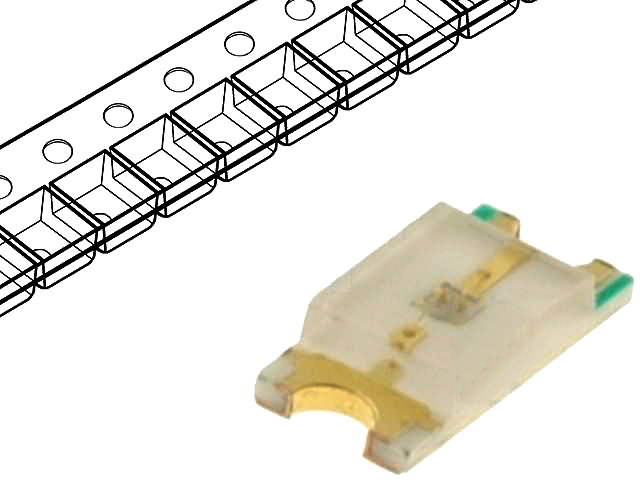 Led SMD, alb rece, 1206, 3.2x1.6mm, OF-SMD3216W