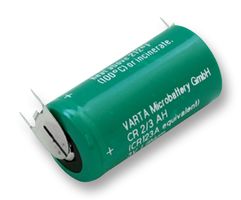 Baterie litiu 3V, 2/3A, 2/3R23, 3pini, 1350mAh BAT-CR2/3AH-PCB