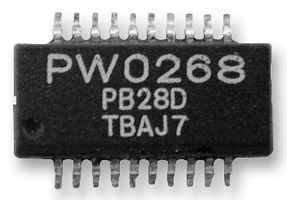 PW0268, Sonar Ranging, IC, Ultrasonic, 6 to 10 Vdc, 250 kHz, SSOP-20