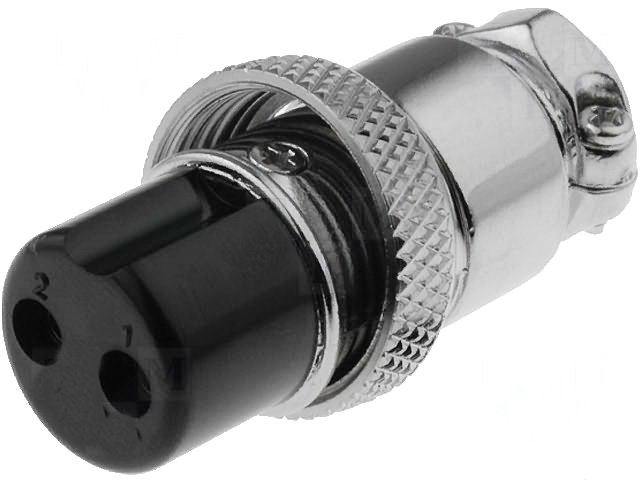 Mufa mama microfon, 2 contacte, statie radio, MIC322