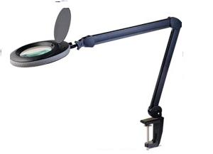 Lampa de masa, cu lupa, 5dpt (x2.25), 120mm, LAMP-5D-LEDN1B