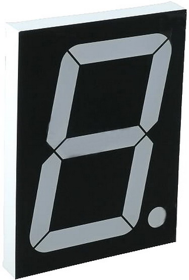 Afisor led, display, albastru, 25.4mm, AC, LD-S100UB-C