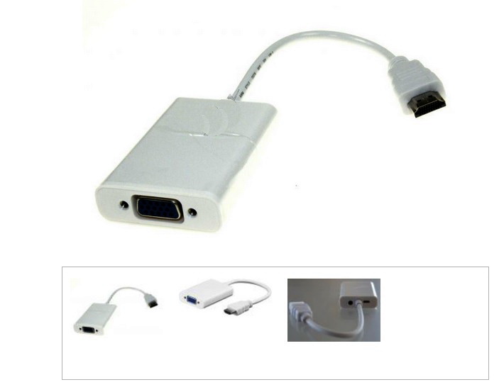 Convertor HDMI tata, la VGA mama 15 pin, jack mufa, CONV110