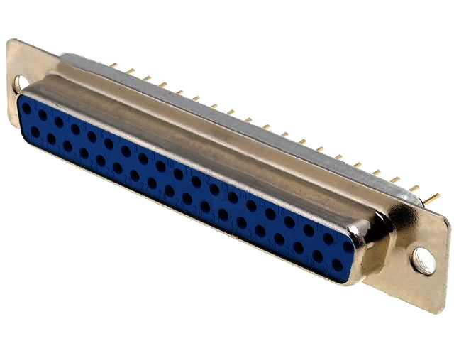 Conector D-Sub, 37 pini, mama, drept, DF37PP