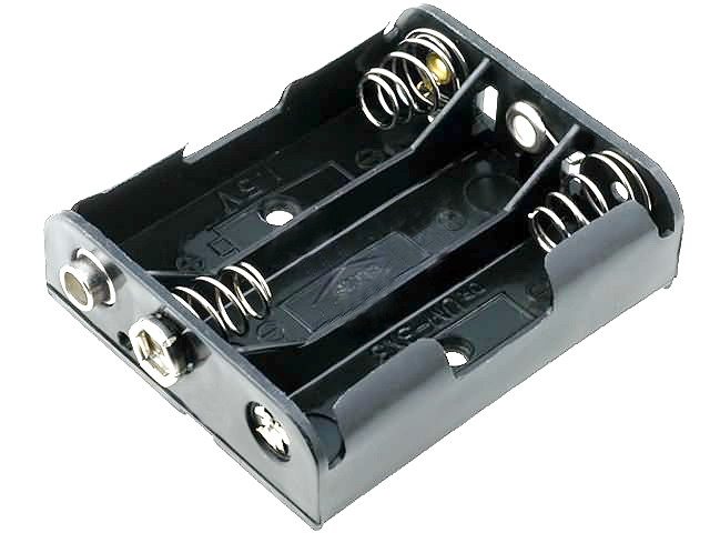 Suport baterii 3xAA, R6, terminal 6F22,  KEYS2475
