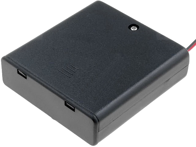 Suport baterii, 4xAA, R6, fire 150mm, SBH-341-1A