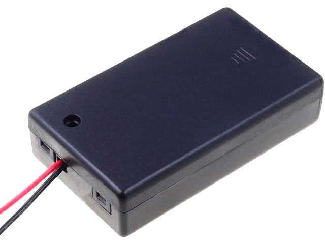 Suport baterii, 3xAAA, R3, comutator, SBH-431-1AS