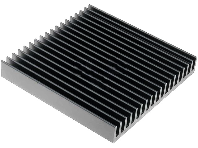 Radiator Al, 75x100x15mm, SK81/75/SA, FISCHER
