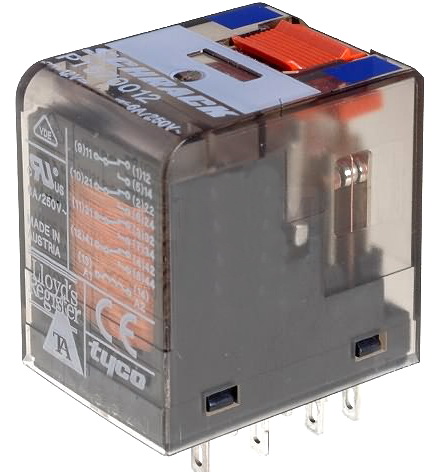 Releu 230VAC, 6A, 4PDT, PT570730, TE Connectivity