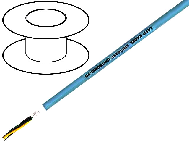 Cablu UNITRONIC FD, Cu, 3x0.25mm2, PVC, 350V, UTR-FD-3X0.25, LAPP