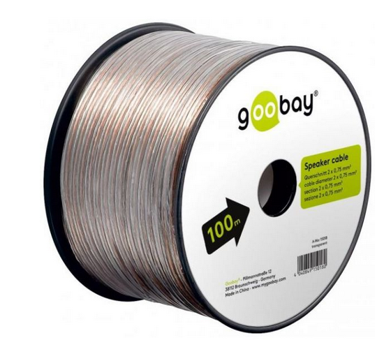 Cablu difuzor, 2x0.75mm2, transparent, LSP-CCA0.75TT