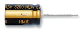 1800uF/6.3V, electrolitic, seria HN, Low Esr, 8x20mm, 105C, Nichicon