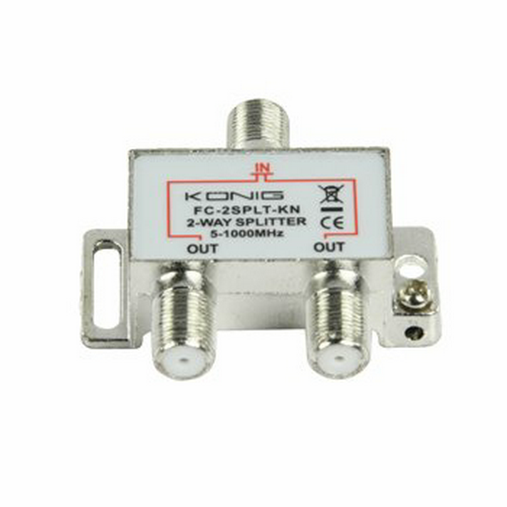 Distribuitor mufe F, CATV, spliter, 2 cai, 5-1000MHz, FC-2SPLT